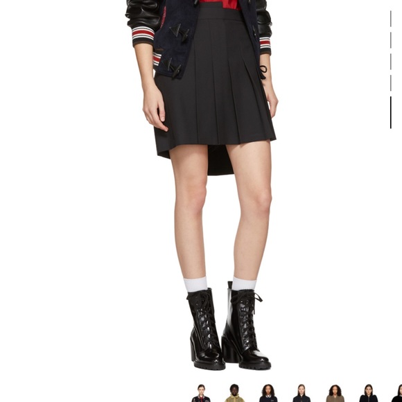 OPENING CEREMONY Black/Navy Corduroy Varsity Bomber Jacket - Picture 5 of 15